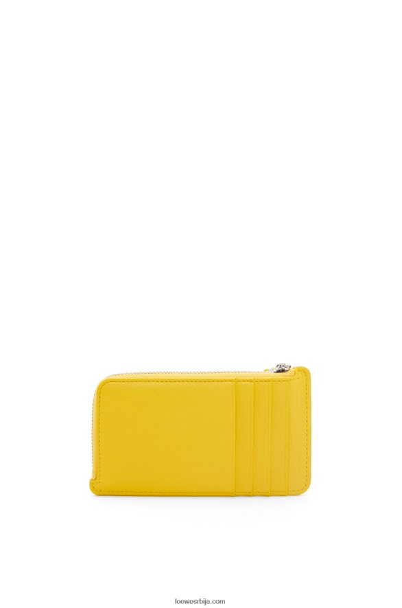 Loewe Жене велики држач новчића од класичне телеће коже жута HJTY1331