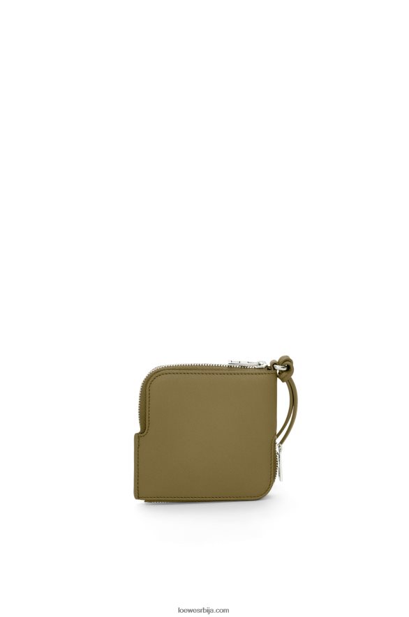 Loewe Жене дупла кутија за новчиће од класичне телеће коже маслина HJTY1334
