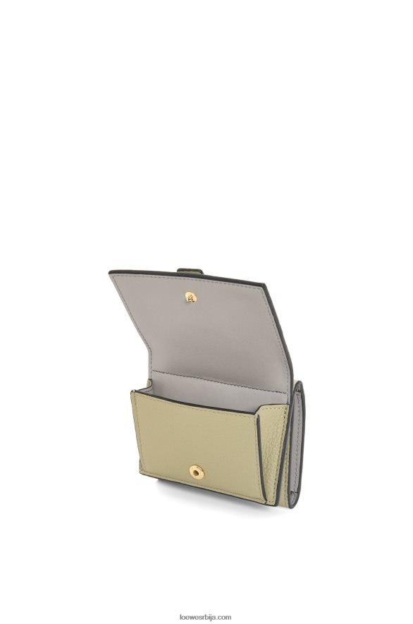 Loewe Жене троструки новчаник од мекане телеће коже жалфија зелена/тамно каки зелена HJTY1209