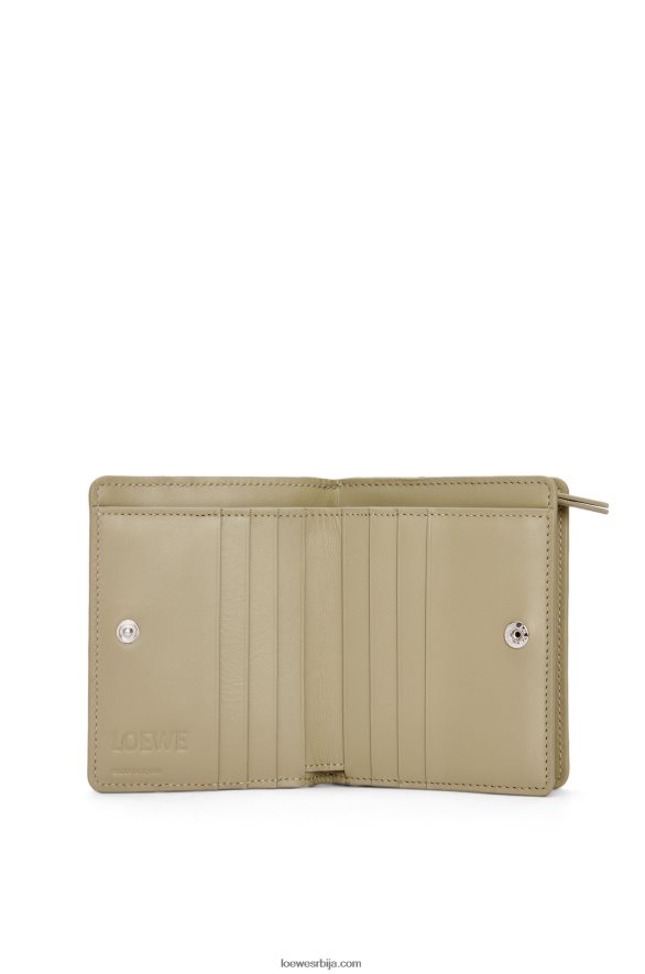 Loewe Жене пуззле компактни новчаник са патент затварачем од класичне телеће коже прашњаво плава/зелена жалфија HJTY1213