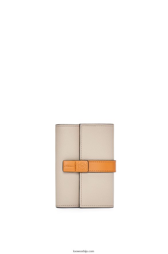 Loewe Жене мали вертикални новчаник од мекане телеће коже лагани зоб/мед HJTY1221