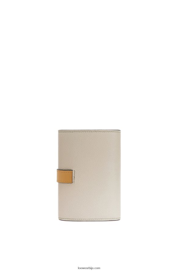 Loewe Жене мали вертикални новчаник од мекане телеће коже лагани зоб/мед HJTY1221