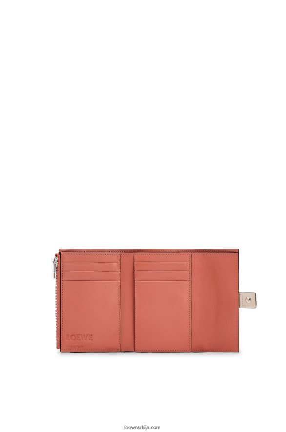 Loewe Жене мали вертикални новчаник од мекане телеће коже лагани зоб/мед HJTY1221