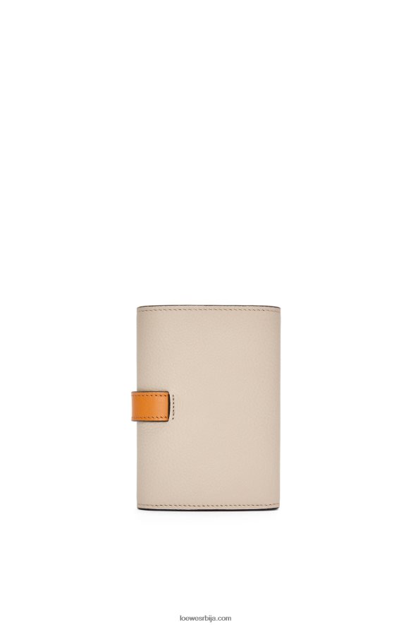 Loewe Жене мали вертикални новчаник од мекане телеће коже лагани зоб/мед HJTY1221