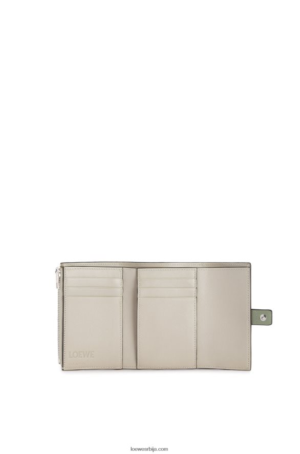 Loewe Жене мали вертикални новчаник од мекане телеће коже рузмарин/тан HJTY1225