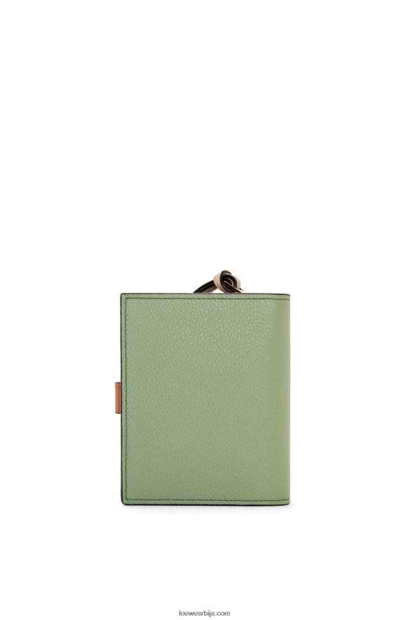 Loewe Жене компактни новчаник са патент затварачем од мекане телеће коже рузмарин/тан HJTY1226