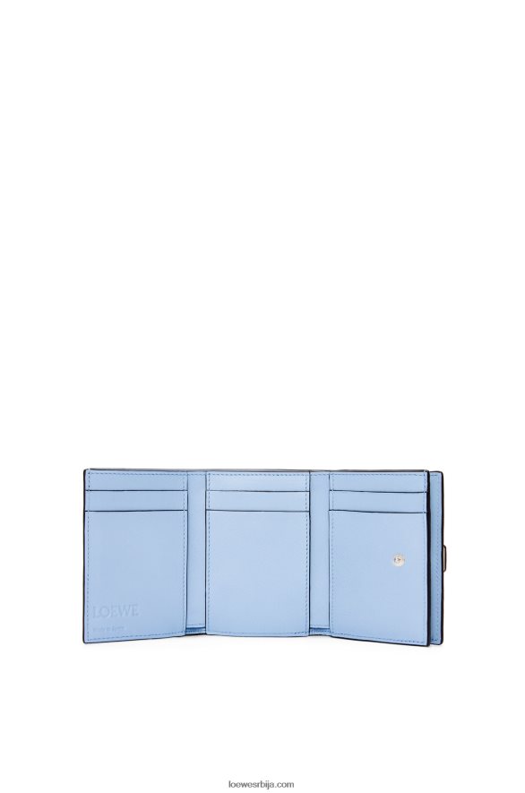 Loewe Жене троструки новчаник од мекане телеће коже мека бела/лимета жута HJTY1227