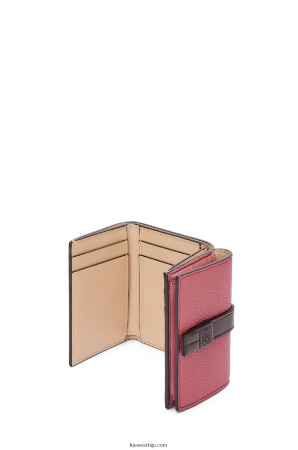 Loewe Жене троструки новчаник од мекане телеће коже шљива/чоколада HJTY1241