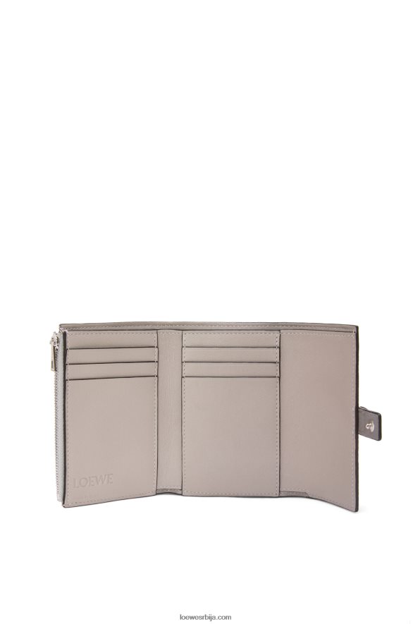 Loewe Жене мали вертикални новчаник од мекане телеће коже бисерно сива/светло бледо зелена HJTY1252