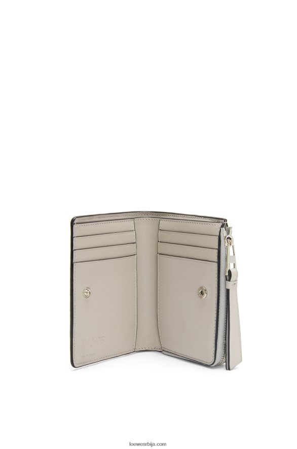 Loewe Жене пуззле танак двослојни новчаник од класичног телета дух / цвет брескве HJTY1263