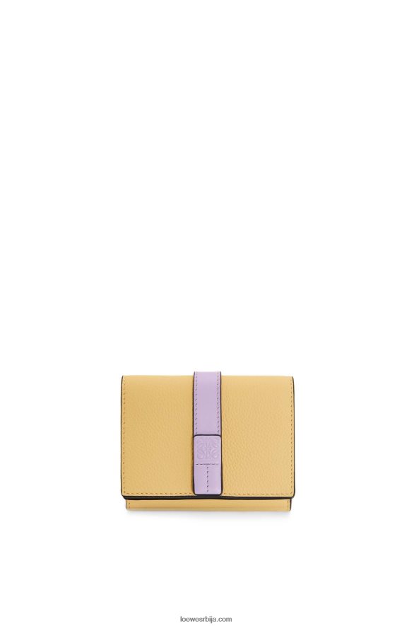 Loewe Жене троструки новчаник од мекане телеће коже тамни путер / љубичаста HJTY1266