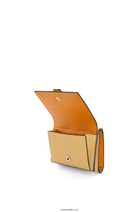Loewe Жене троструки новчаник од мекане телеће коже тамни путер / љубичаста HJTY1266
