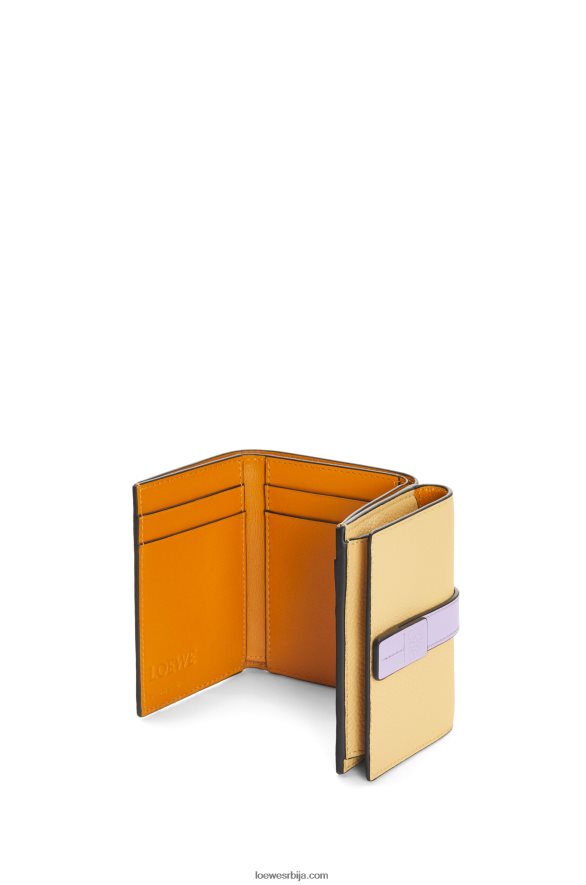 Loewe Жене троструки новчаник од мекане телеће коже тамни путер / љубичаста HJTY1266