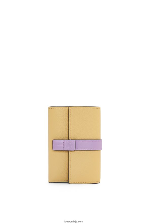 Loewe Жене мали вертикални новчаник од мекане телеће коже тамни путер / љубичаста HJTY1267