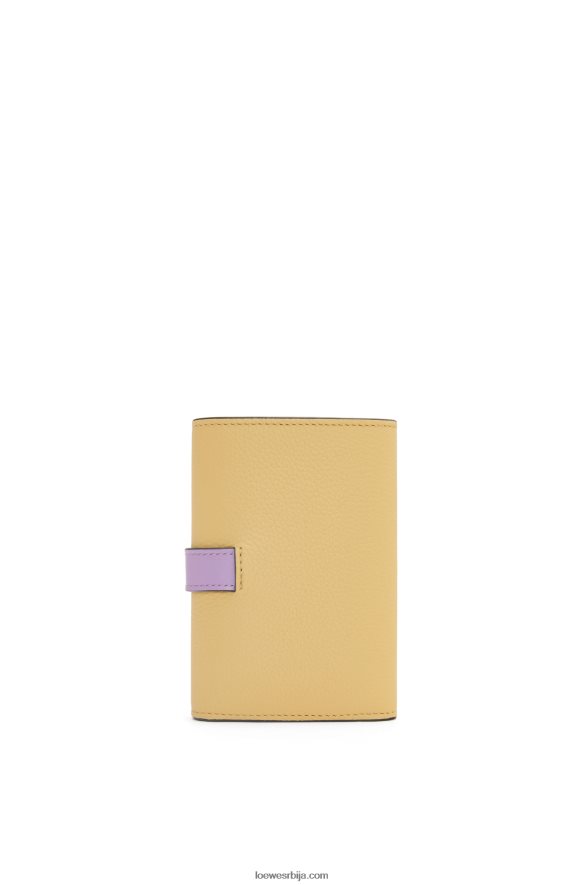Loewe Жене мали вертикални новчаник од мекане телеће коже тамни путер / љубичаста HJTY1267