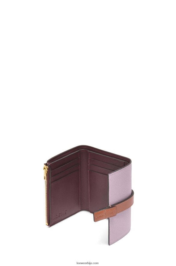Loewe Жене мали вертикални новчаник од мекане телеће коже прљаво љубичасто-смеђе боје HJTY1270