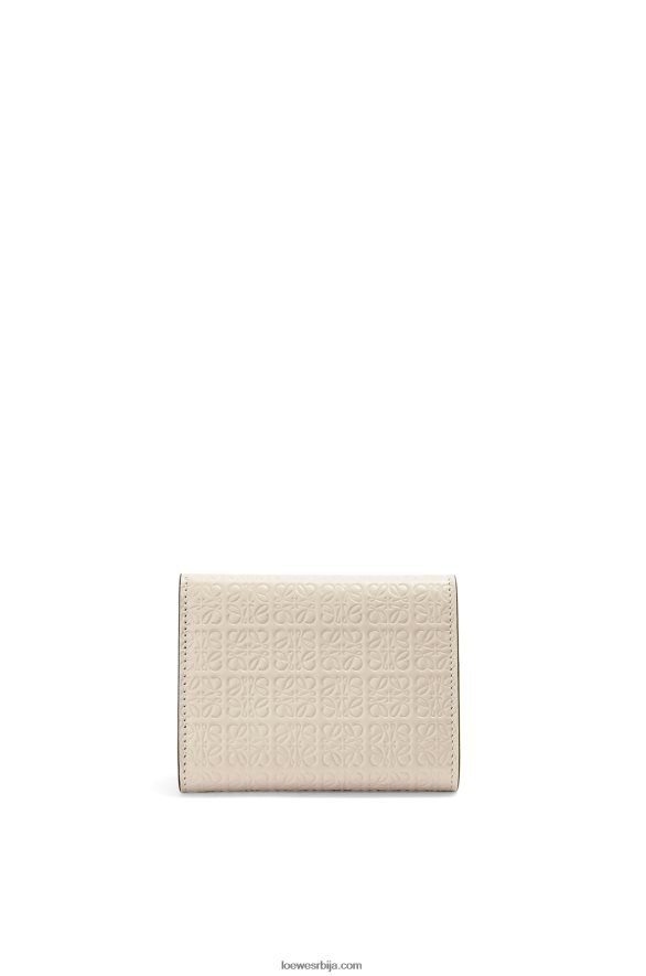 Loewe Жене поновљени троструки новчаник од рељефне свилене телеће коже лагани зоб HJTY1271