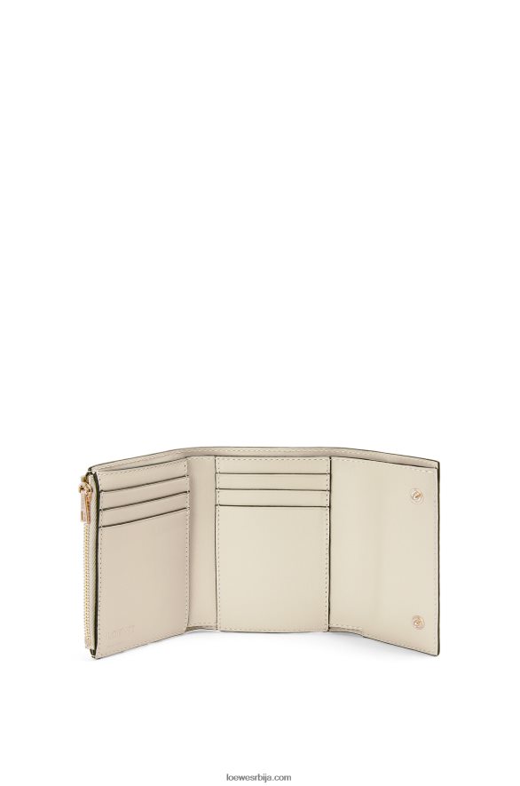 Loewe Жене поновите мали вертикални новчаник од рељефне свилене телеће коже лагани зоб HJTY1273