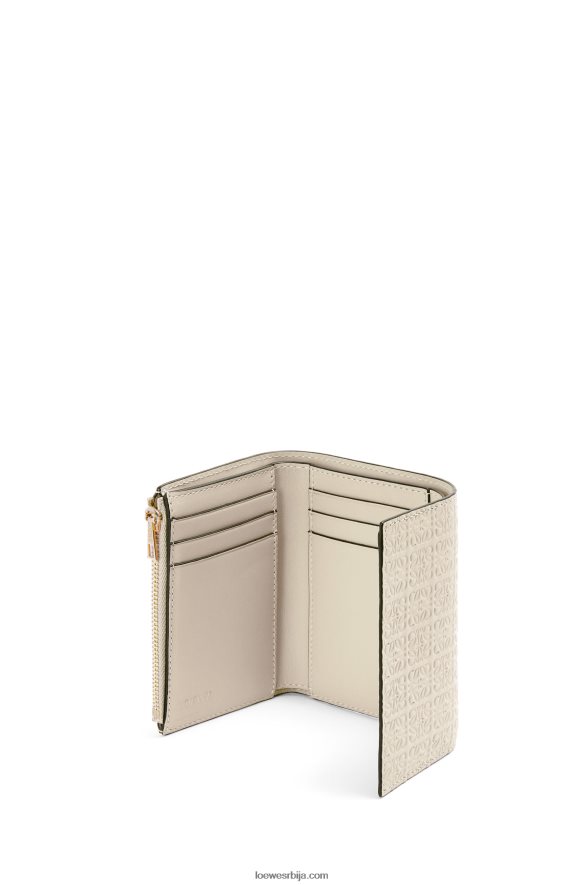 Loewe Жене поновите мали вертикални новчаник од рељефне свилене телеће коже лагани зоб HJTY1273