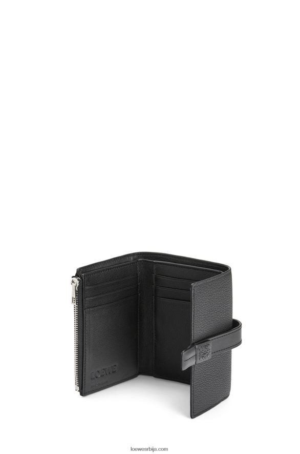 Loewe Жене мали вертикални новчаник од мекане телеће коже црн HJTY1295