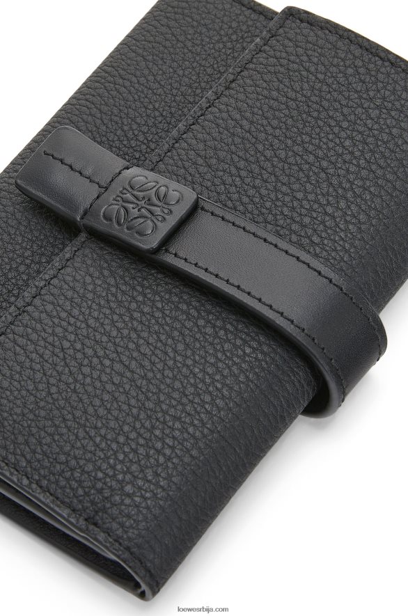 Loewe Жене мали вертикални новчаник од мекане телеће коже црн HJTY1295