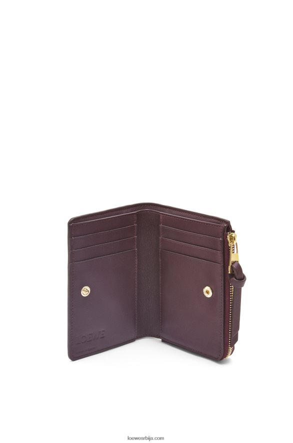Loewe Жене Оцтопус танак новчаник са патент затварачем од класичне телеће коже пруне HJTY1303