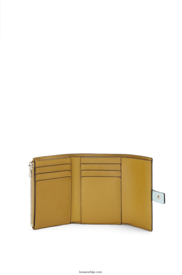 Loewe Жене мали вертикални новчаник од мекане телеће коже кристално плава / кречно жута HJTY1309