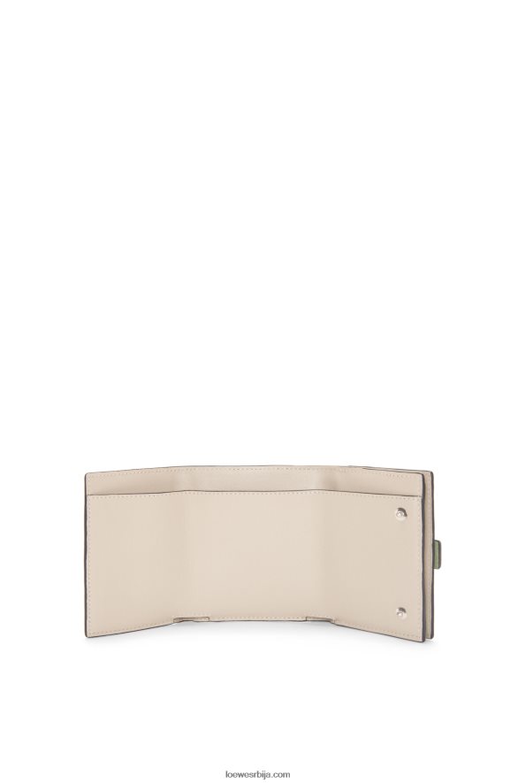 Loewe Жене троструки новчаник од мекане телеће коже рузмарин/тан HJTY1314