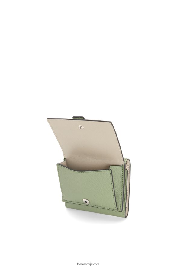 Loewe Жене троструки новчаник од мекане телеће коже рузмарин/тан HJTY1314
