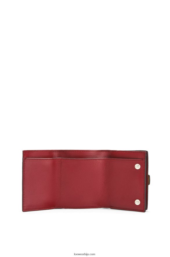 Loewe Жене троструки новчаник од мекане телеће коже лагана карамела/пекан HJTY1316