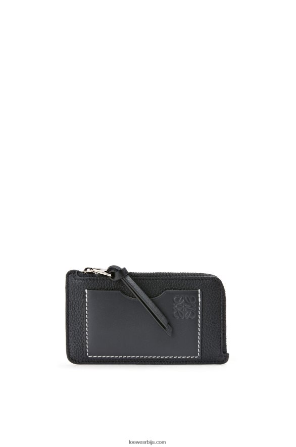Loewe Жене држач картице за новчиће од мекане телеће коже црн HJTY1339