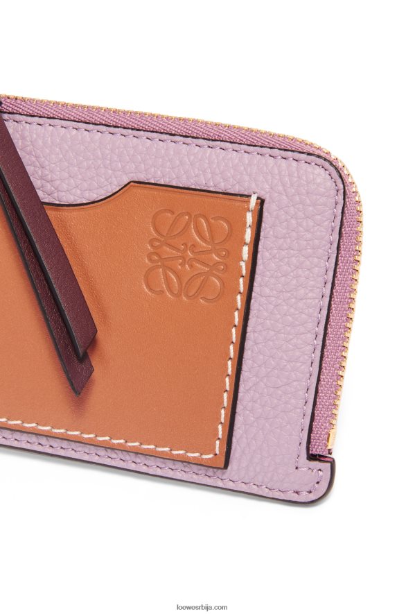 Loewe Жене држач картице за новчиће од мекане телеће коже прљаво љубичасто-смеђе боје HJTY1342