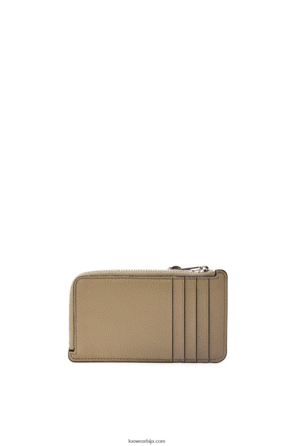 Loewe Жене држач картице за новчиће од мекане телеће коже артичока зелена/прашна беж HJTY1344