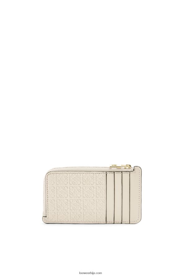 Loewe Жене држач картице за поновљени новчић од рељефне свилене телеће коже лагани зоб HJTY1345