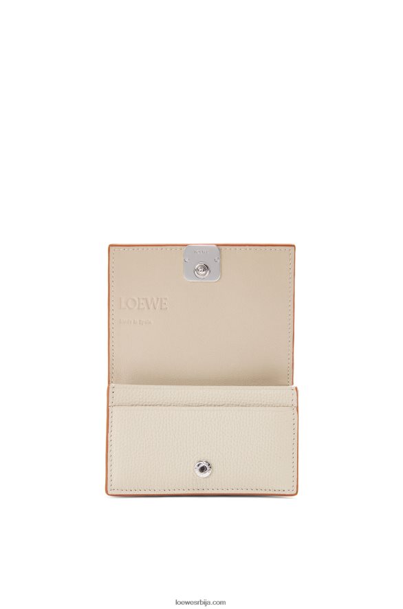 Loewe Жене држач визит карте анаграм од телеће коже од шљунчаног зрна светлосни дух HJTY1349