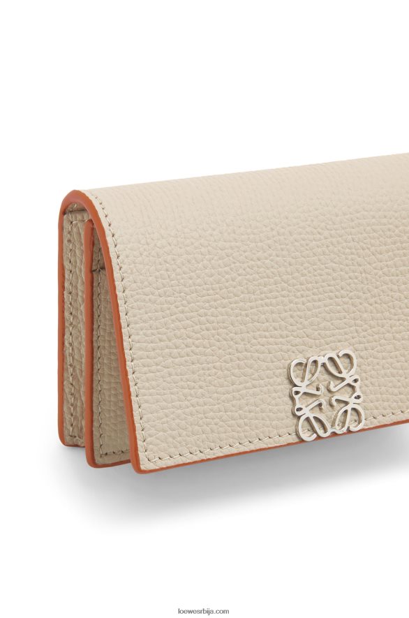Loewe Жене држач визит карте анаграм од телеће коже од шљунчаног зрна светлосни дух HJTY1349