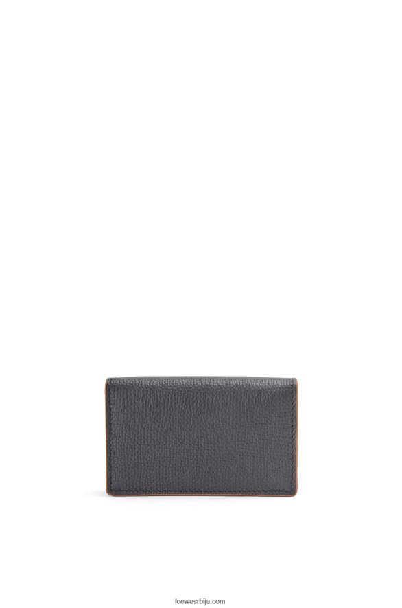 Loewe Жене држач визит карте анаграм од телеће коже од шљунчаног зрна црн HJTY1352