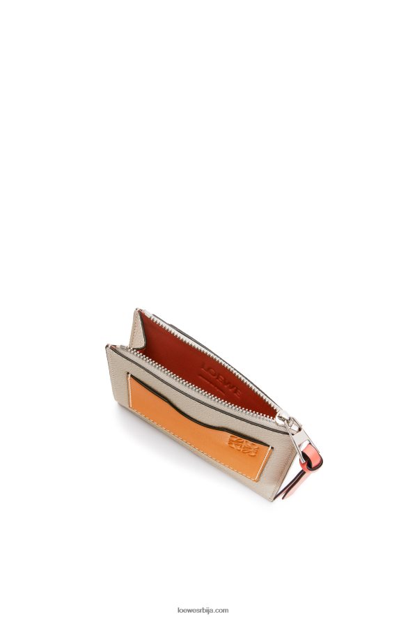 Loewe Жене велики држач за новчиће од мекане телеће коже лагани зоб/мед HJTY1353