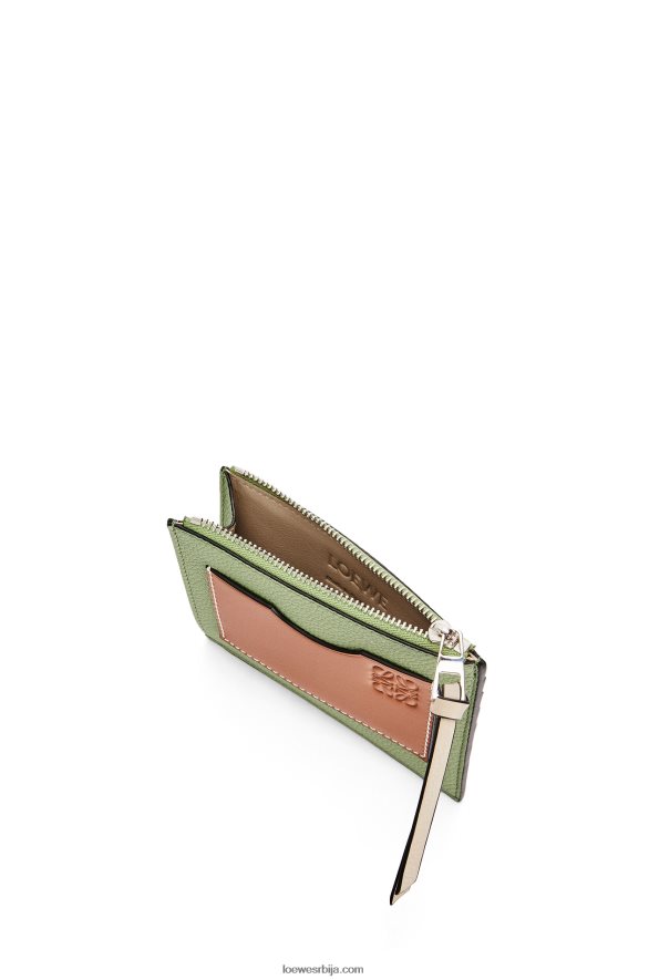 Loewe Жене велики држач за новчиће од мекане телеће коже рузмарин/тан HJTY1354
