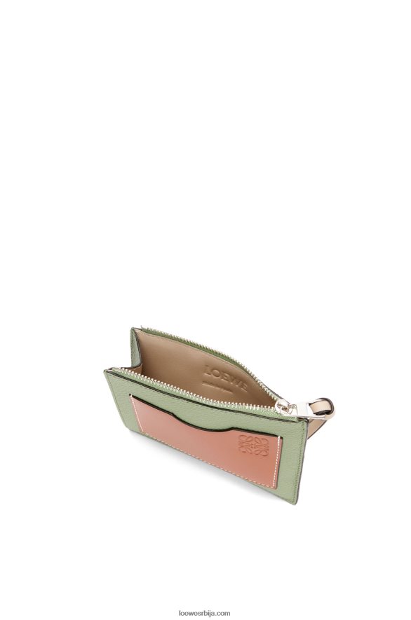 Loewe Жене велики држач за новчиће од мекане телеће коже рузмарин/тан HJTY1354