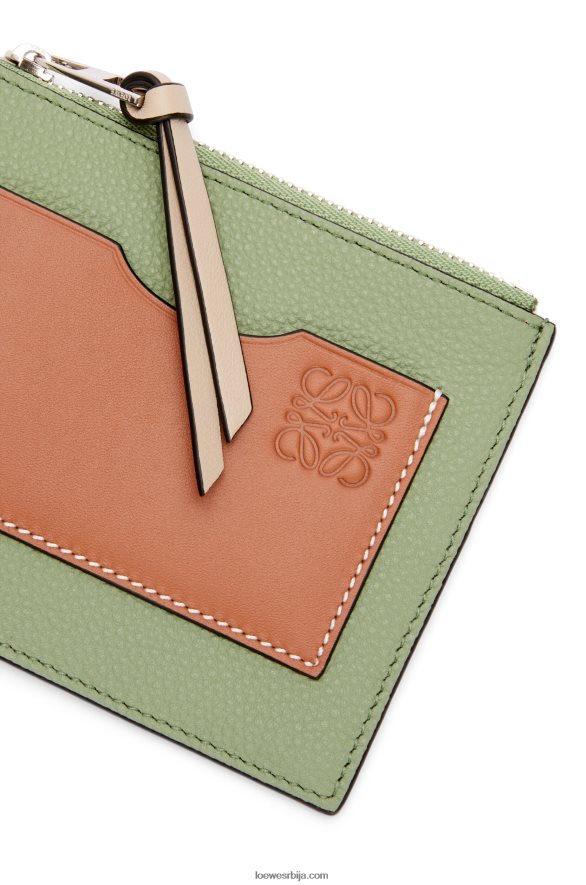 Loewe Жене велики држач за новчиће од мекане телеће коже рузмарин/тан HJTY1354