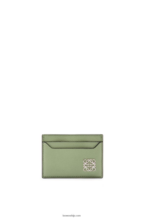 Loewe Жене анаграм обичан држач картице од шљунковите телеће коже рузмарин HJTY1355