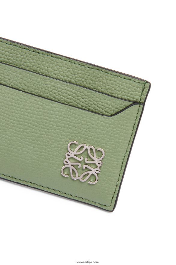 Loewe Жене анаграм обичан држач картице од шљунковите телеће коже рузмарин HJTY1355