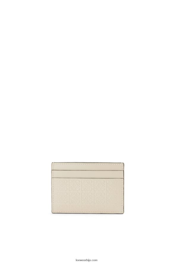 Loewe Жене понови обичан држач картице од рељефне свилене телеће коже лагани зоб HJTY1359
