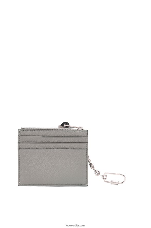 Loewe Жене квадратни држач картице од мекане телеће коже са ланцем бисерно сива/светло бледо зелена HJTY1366