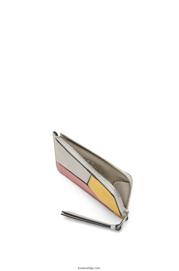 Loewe Жене слагалица држач картице од класичне телеће коже дух / цвет брескве HJTY1370