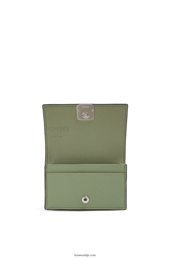 Loewe Жене држач визит карте анаграм од телеће коже од шљунчаног зрна рузмарин HJTY1373