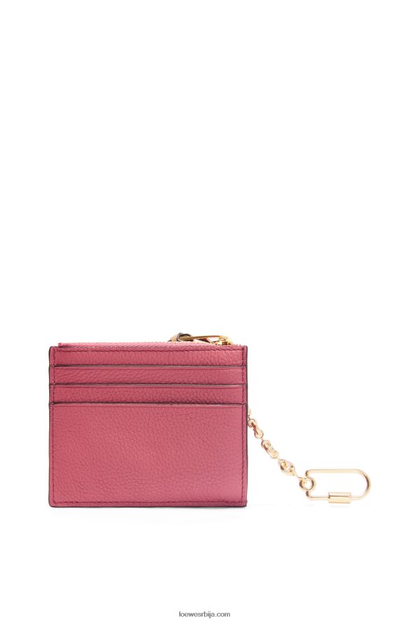 Loewe Жене квадратни држач картице од мекане телеће коже са ланцем шљива/чоколада HJTY1379