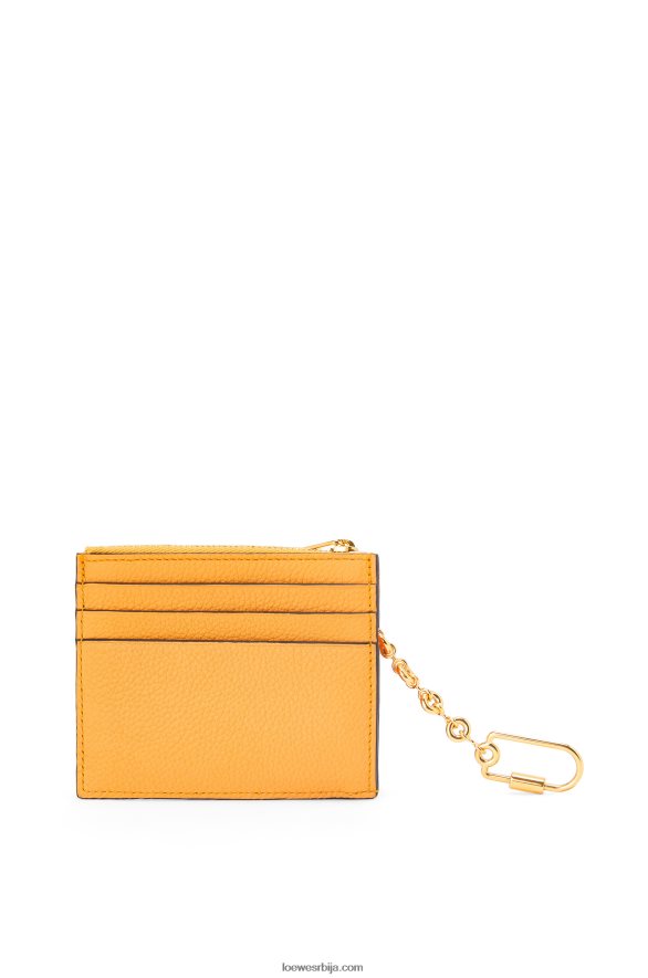 Loewe Жене квадратни држач картице од мекане телеће коже са ланцем мандарина/корални гребен HJTY1380