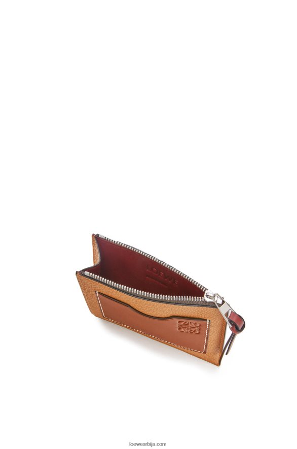 Loewe Жене велики држач за новчиће од мекане телеће коже лагана карамела/пекан HJTY1385